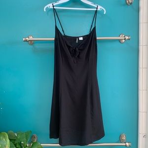 NWOT H&M Little Black Front Tie Dress